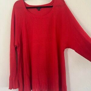 Torrid red open knit grunge sweater  Size 4 (4XL)